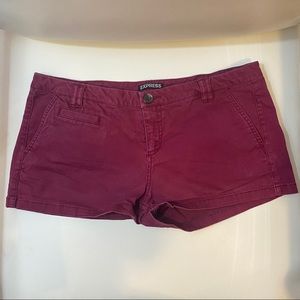 Express- Maroon Shorts- Size 8